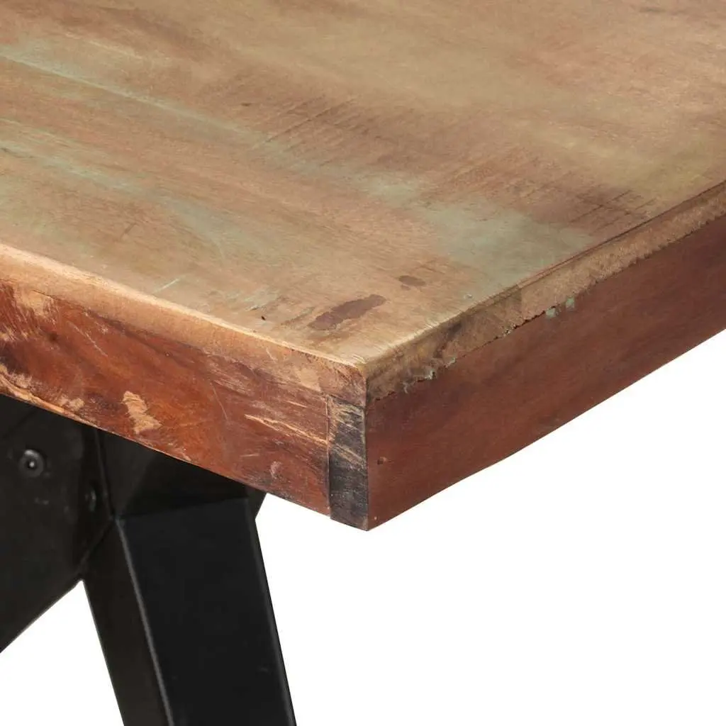 Dining Table Solid Reclaimed Wood 200x90x76cm White