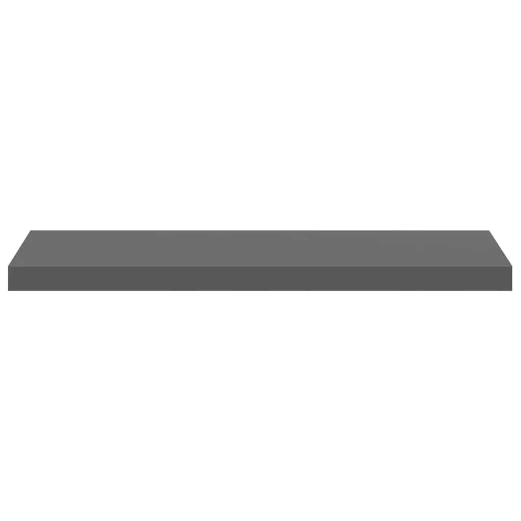 Floating Wall Shelf High Gloss Grey Honeycomb MDF Home Decor Display Ledge