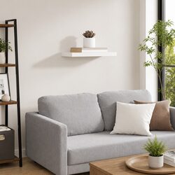 Floating Wall Shelf White Display Ledge Storage Rack Home Decor Organiser