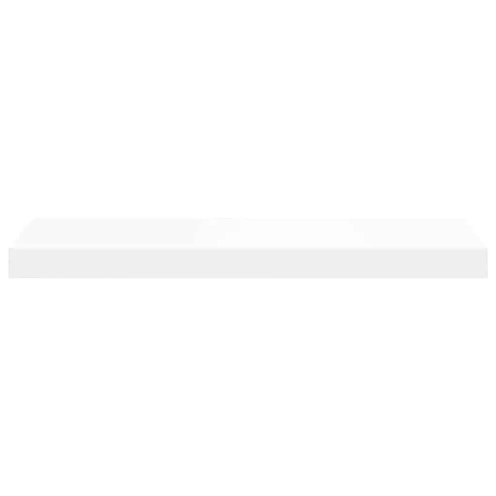 Floating Wall Shelves Invisible Mounting System 60x23.5x3.8 cm White 2 Piece