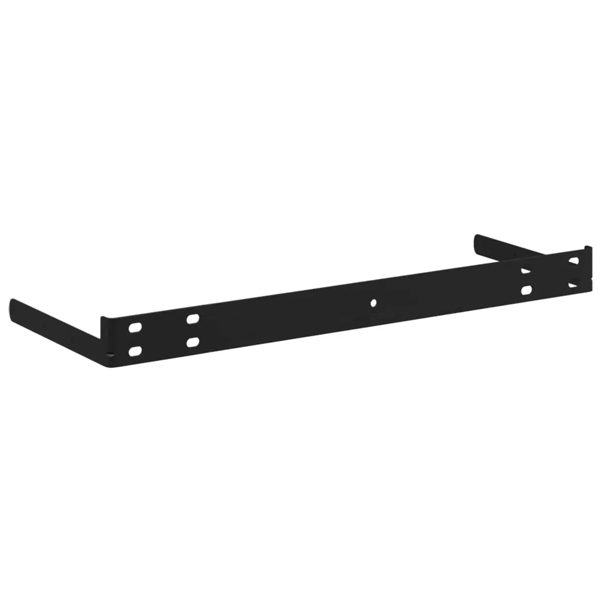 Floating Wall Shelves 2 Piece Invisible Mounting System 80x23.5x3.8 cm White Honeycomb MDF with Metal Frame