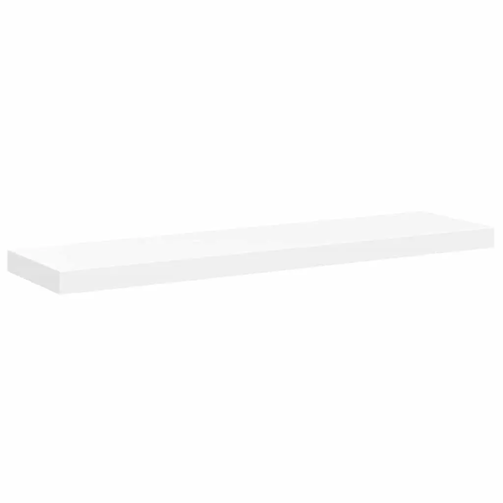 Floating Wall Shelves 2 pcs White Display Rack Home Storage Decor Organizer