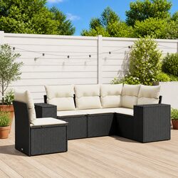 Garden Sofa Set 5 Piece Outdoor Furniture Patio Rattan Seating with Cushions
