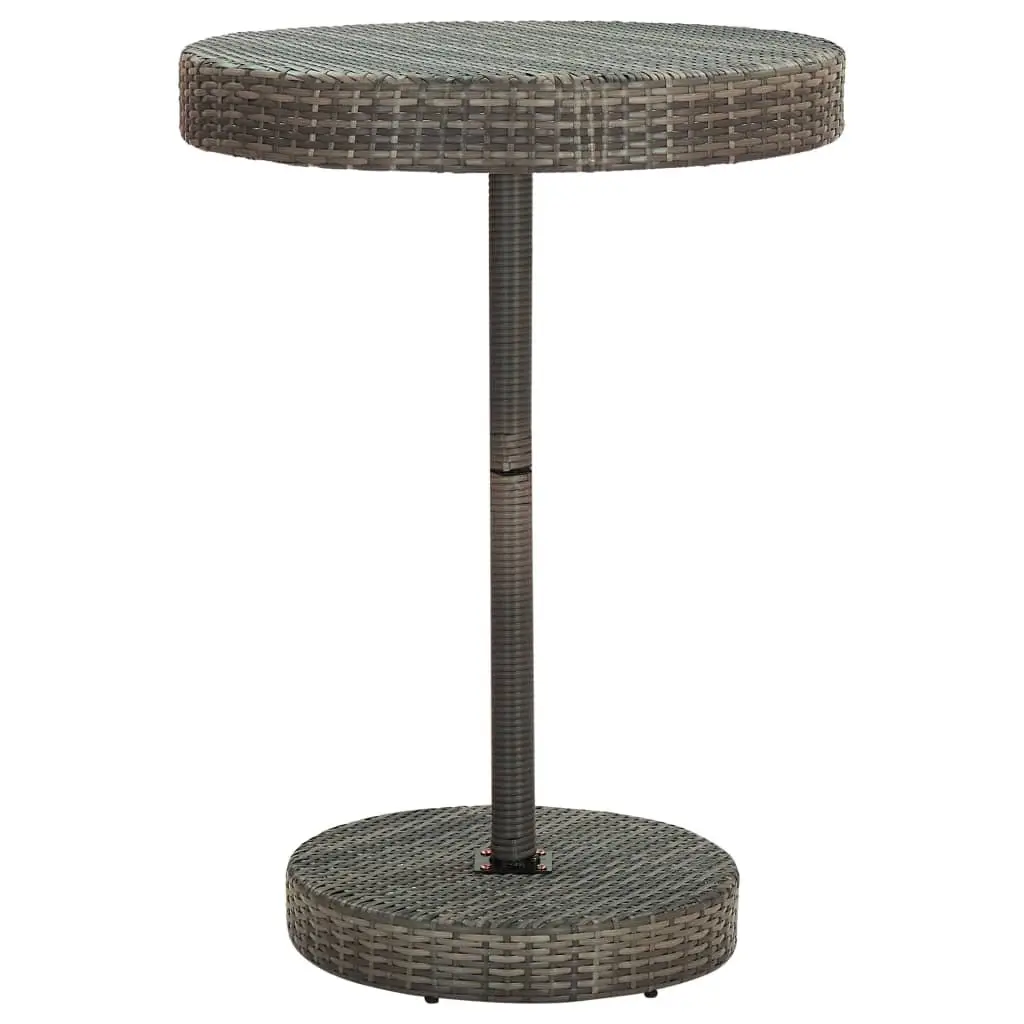 Garden Bar Set 5 Piece Outdoor Furniture with Cushions Grey Patio Seating