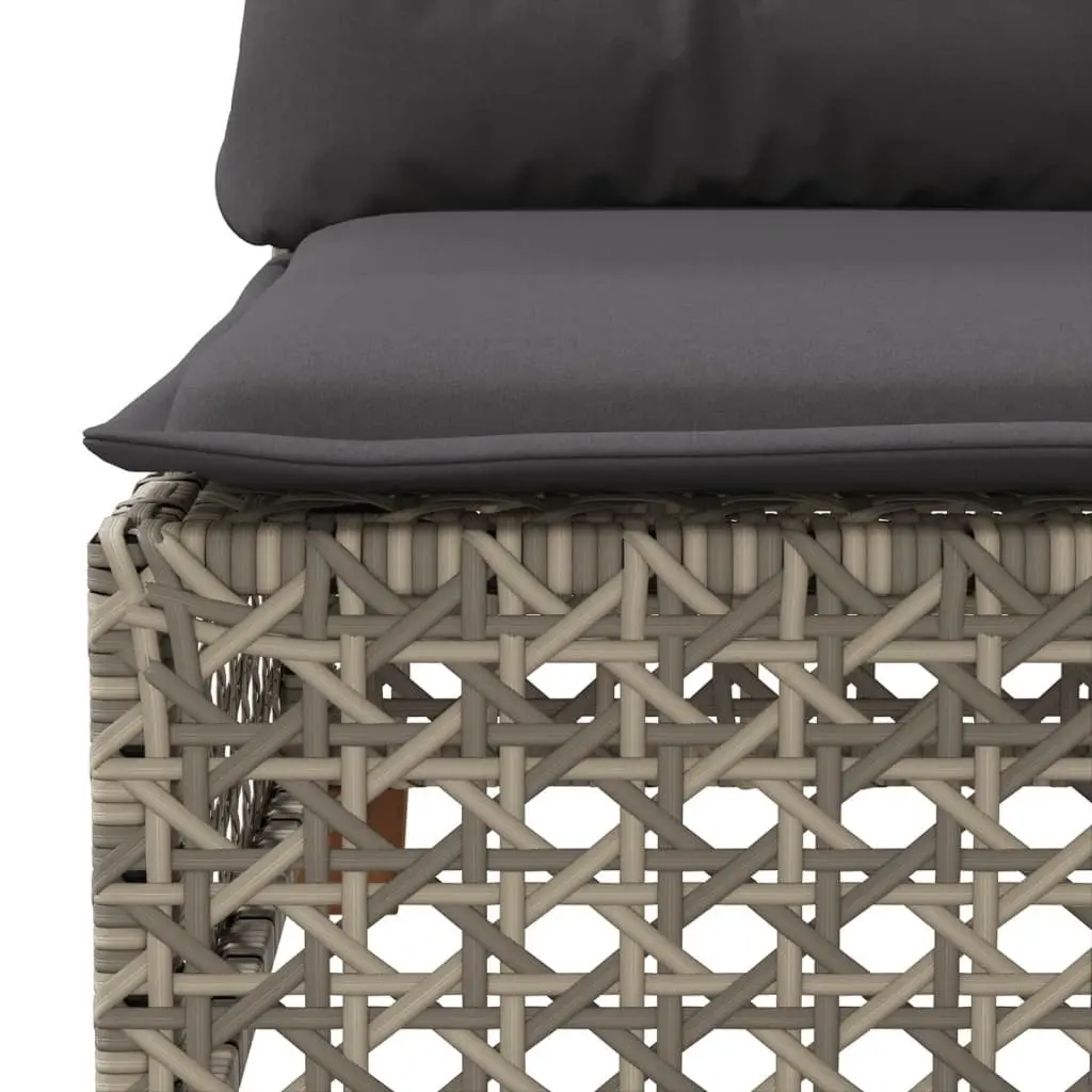 6 Piece Garden Sofa Set Outdoor Furniture Patio Lounge Chair Cushions Grey