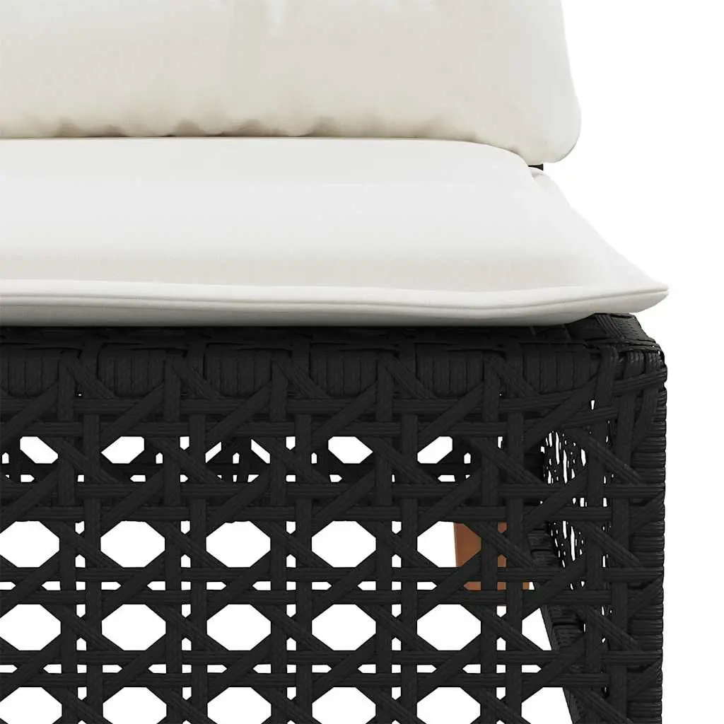 7 Piece Garden Sofa Set Outdoor Patio Furniture with Cushions Black