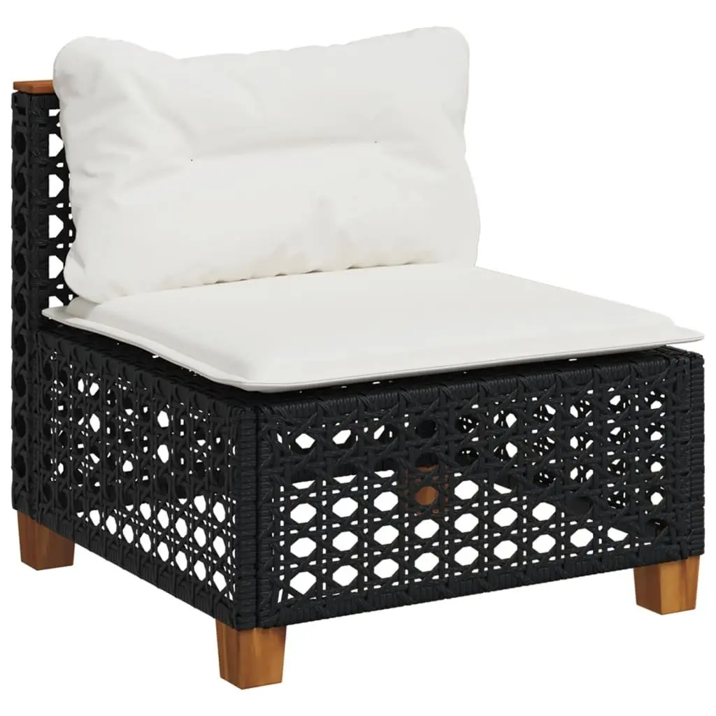 Garden Sofa Set 10 Piece Outdoor Patio Furniture Black Rattan Modular Sectional