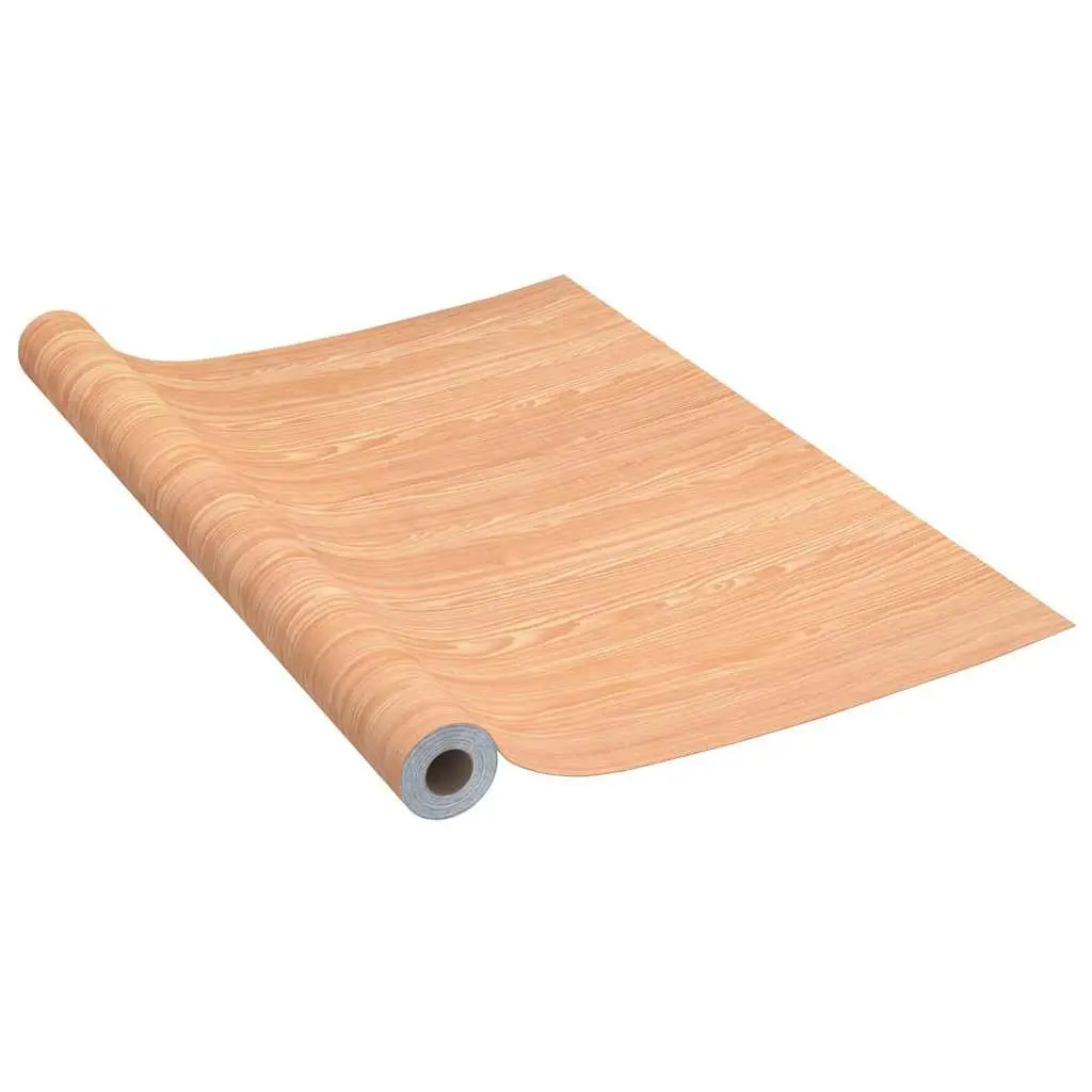 Self-Adhesive Door Film Wood Grain 210x90cm Brown PVC Decor Furniture Covering