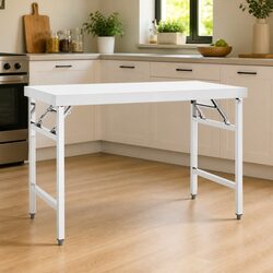 Foldable Stainless Steel Work Table 120x60x80cm Commercial Kitchen Prep