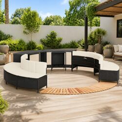 Hot Tub Surround with Storage Bench Spa Outdoor Furniture Garden Seating Set