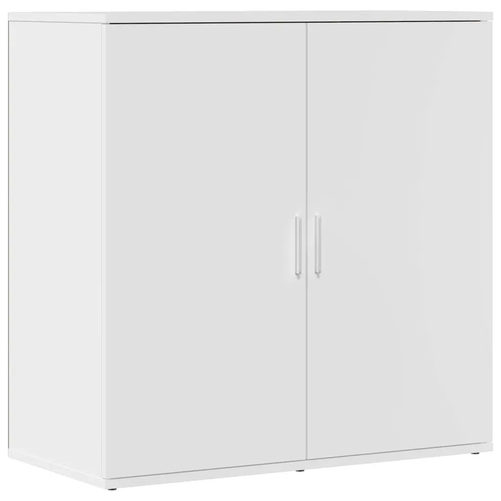 Sideboard Cabinet 2 pcs Storage Buffet 79x38x80 cm White Engineered Wood