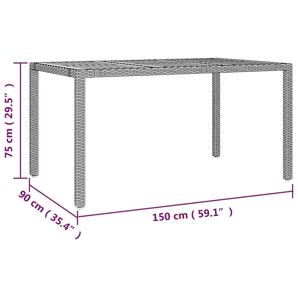Garden Bistro Set 5 Piece Outdoor Furniture Grey Poly Rattan with Cushions
