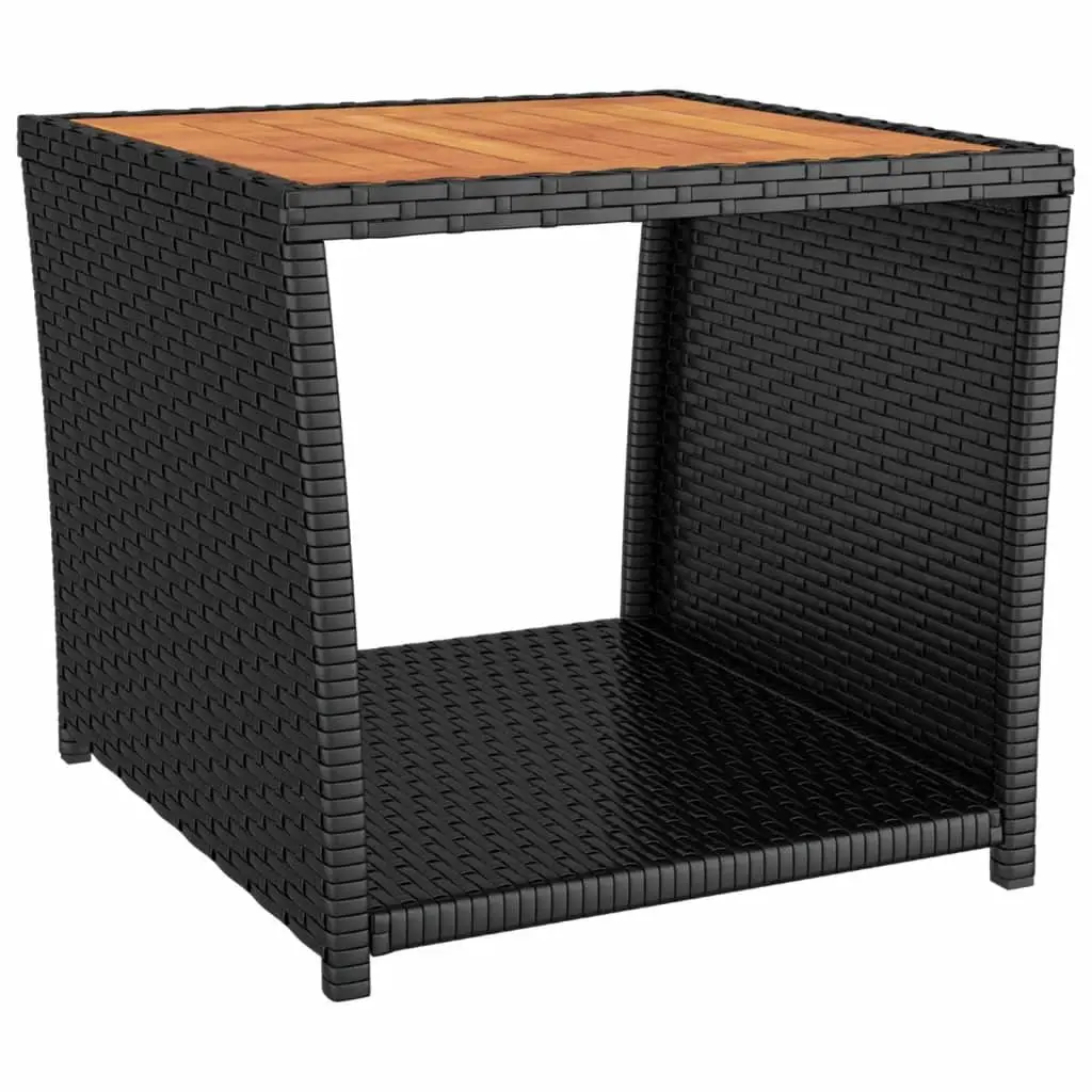 Garden Dining Set 3 Piece Outdoor Furniture Black Poly Rattan Cushions Patio
