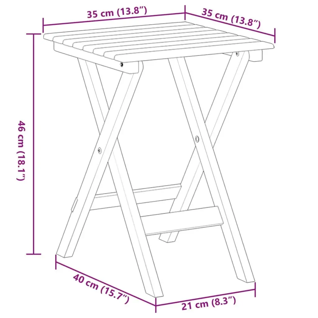 Rocking Chair with Foldable Side Table Poplar Wood White Outdoor Furniture