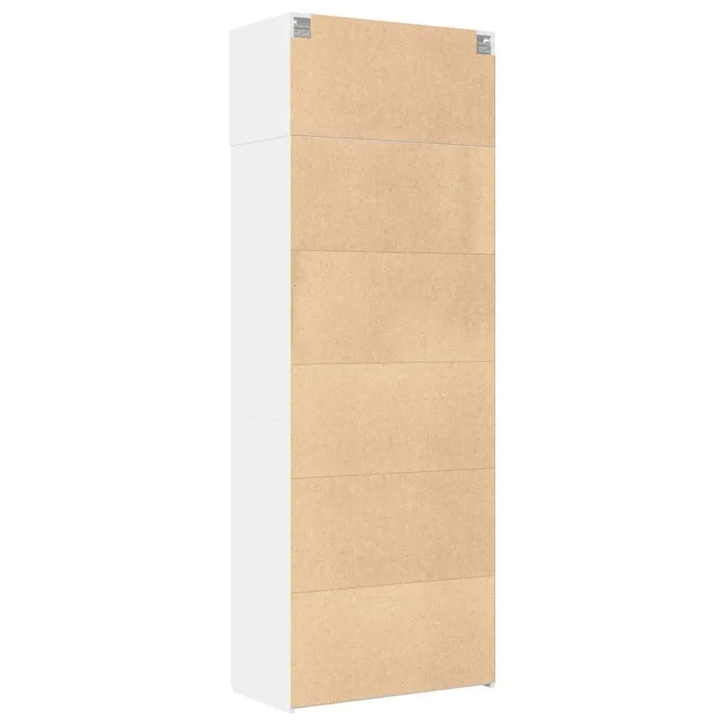 Storage Cabinet Tall White Engineered Wood Furniture for Bathroom Living Room