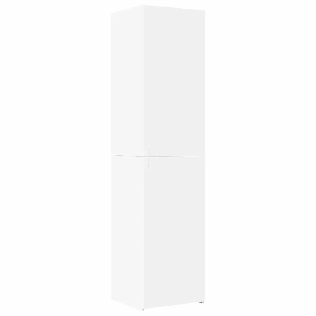 Highboard Storage Cabinet Engineered Wood 45x42.5x185cm White