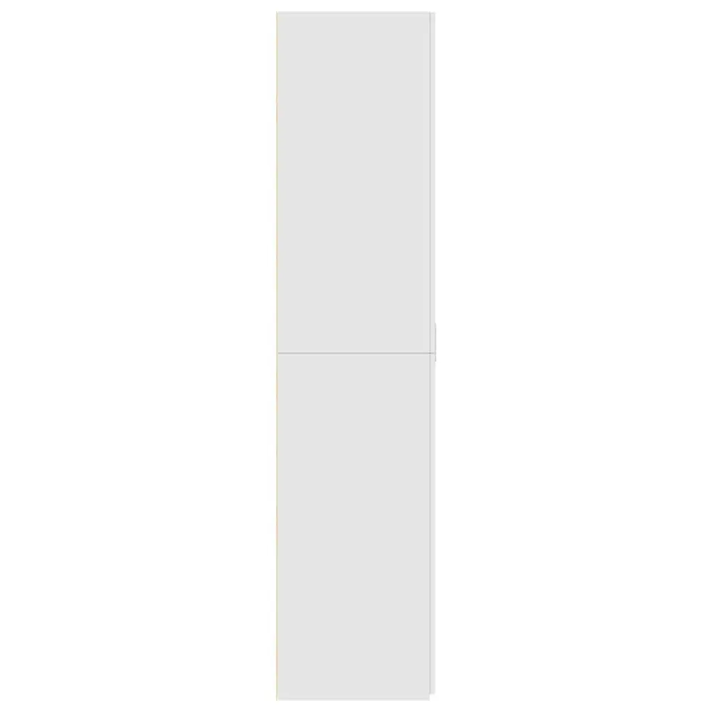 Highboard Storage Cabinet Engineered Wood 70x42.5x185cm White