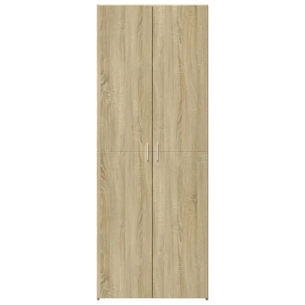 Highboard Storage Cabinet Engineered Wood Brown 80 x 42.5 x 185 cm