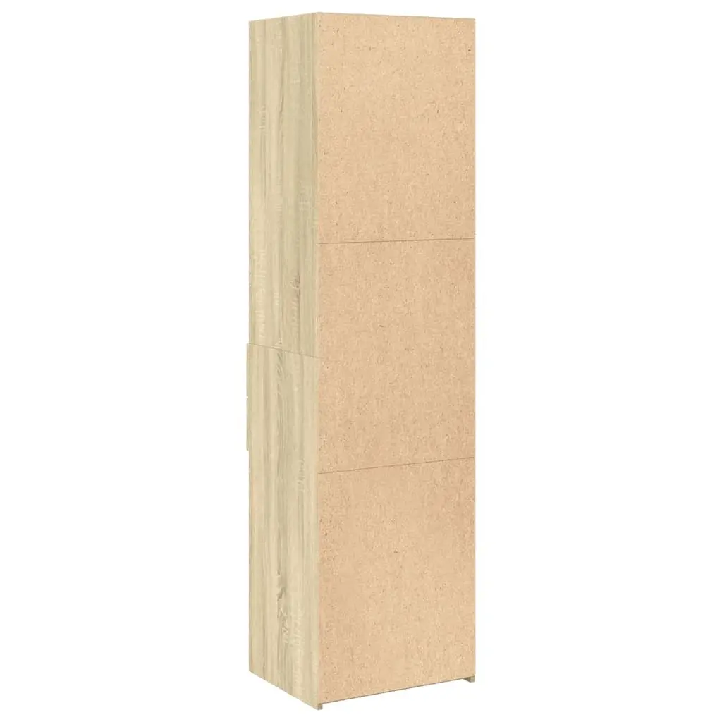 Highboard Storage Cabinet Engineered Wood Brown 50x42.5x185cm