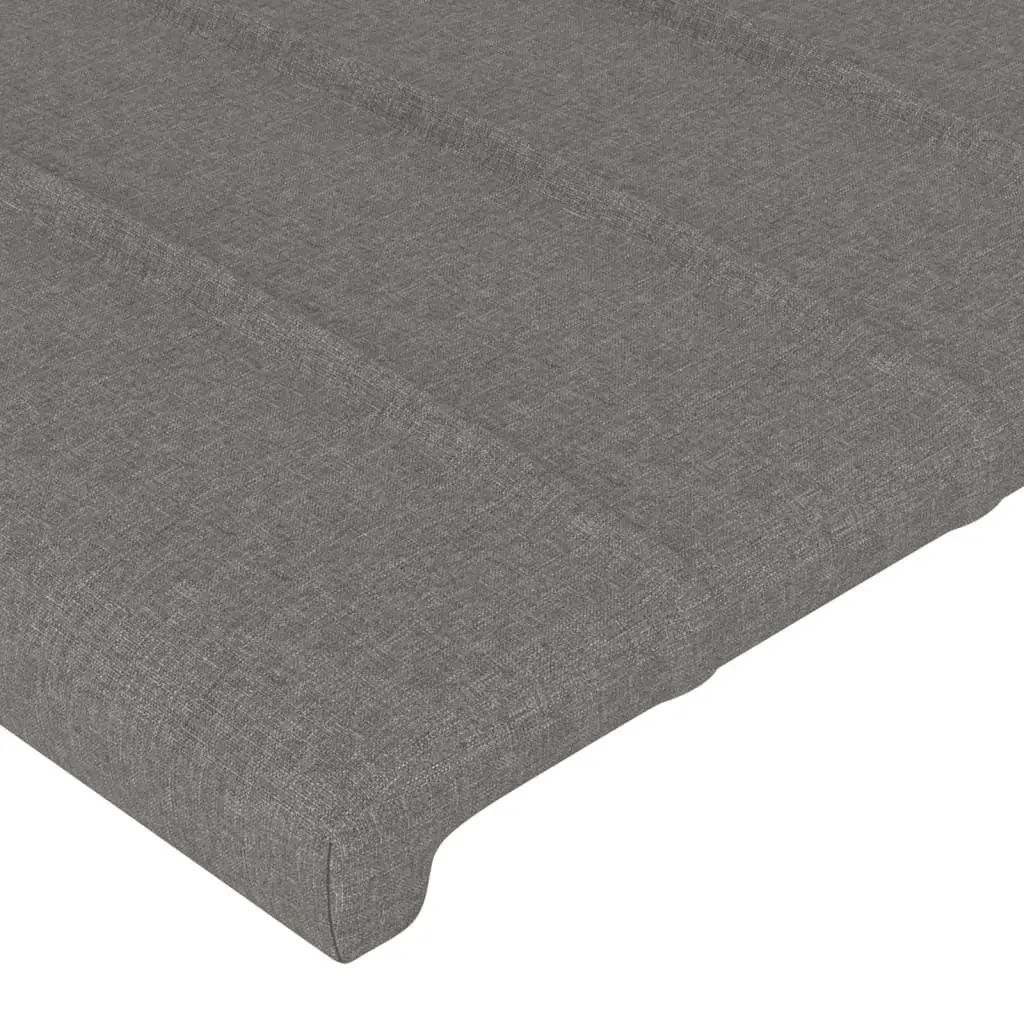 Queen Bed Frame Grey Fabric Headboard 152x203cm Bedroom Furniture without