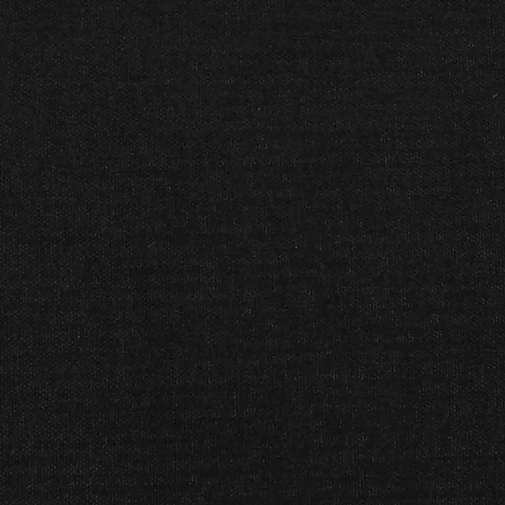 King Single Bed Frame Black 107x203cm Fabric Headboard Adjustable Height Support
