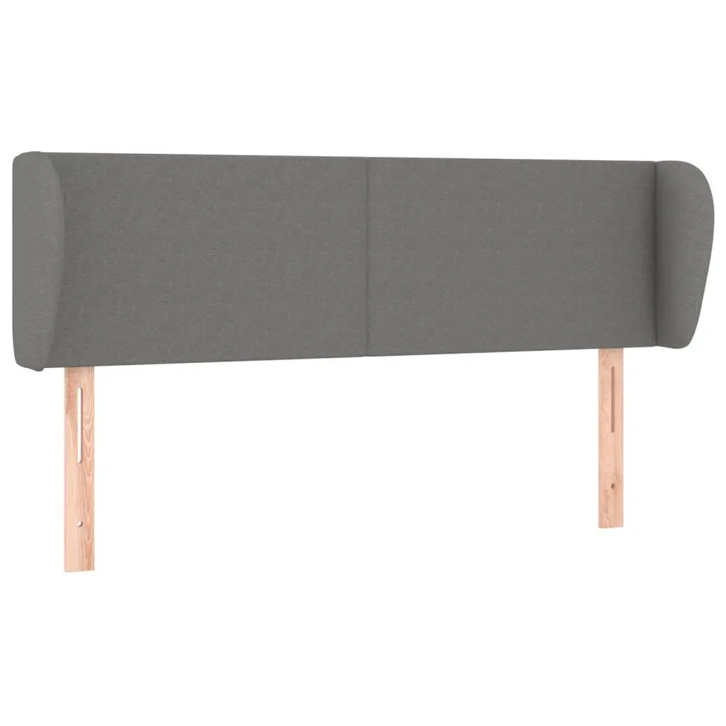 Queen Size Box Spring Bed with Pocket Mattress Grey Fabric Adjustable Headboard