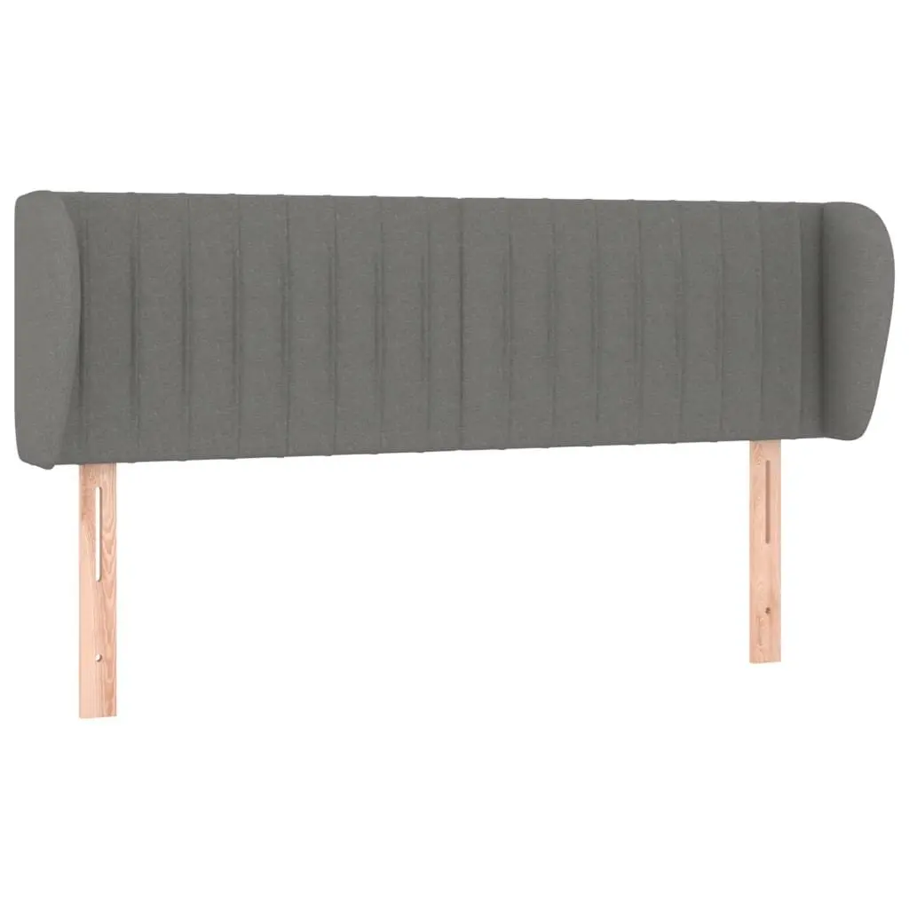 Queen Size Box Spring Bed with Pocket Spring Mattress Dark Grey Fabric
