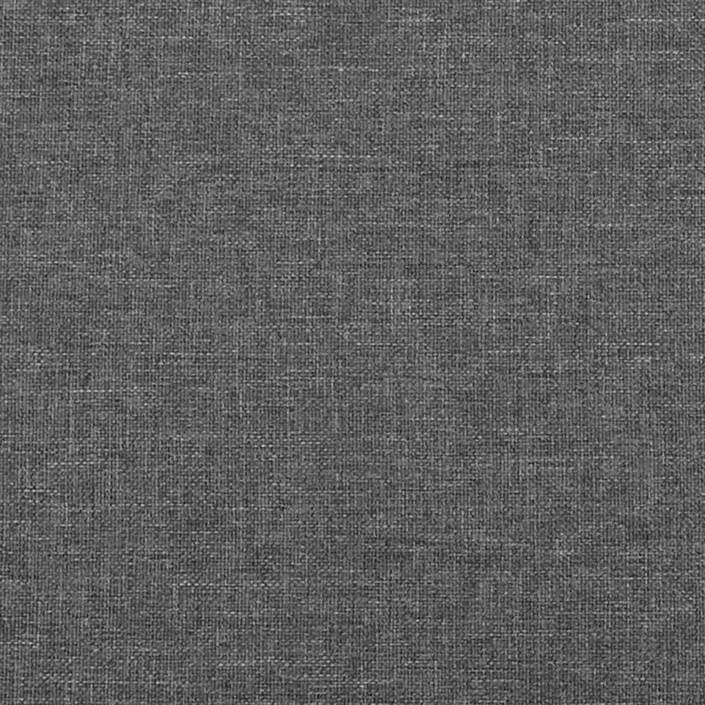 Queen Size Box Spring Bed with Pocket Spring Mattress Dark Grey Fabric