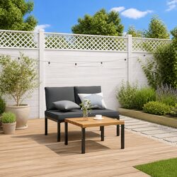 Outdoor Garden Sofa Set 2 Piece Patio Furniture Modular Lounge Seating with