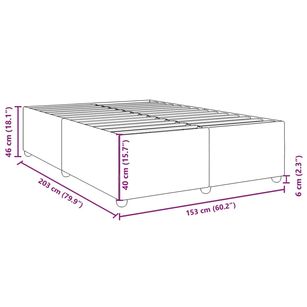 Queen Bed Frame Black Fabric Upholstered Platform with Wooden Slats