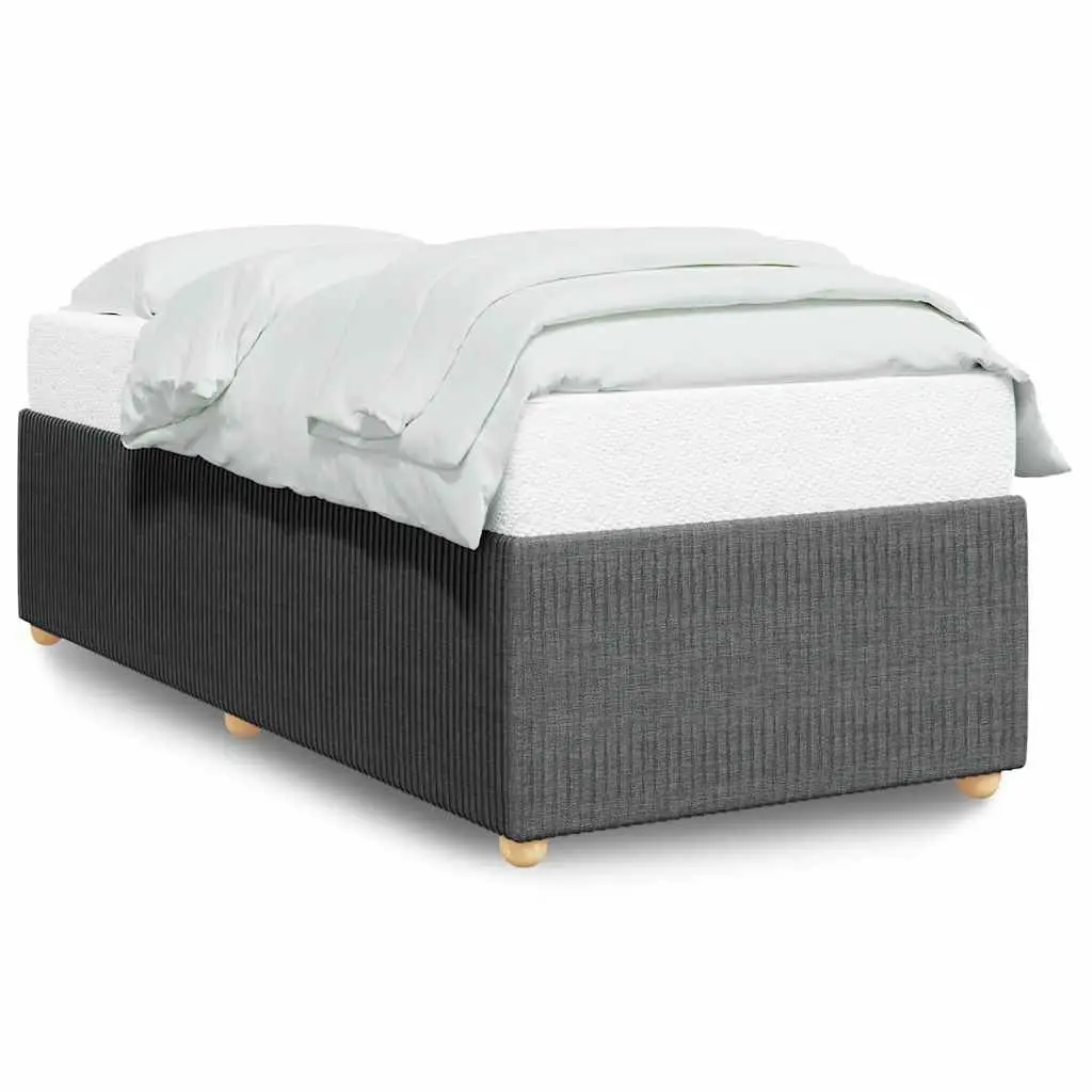 Bed Frame Slatted Base 90x190 cm Grey Velvet