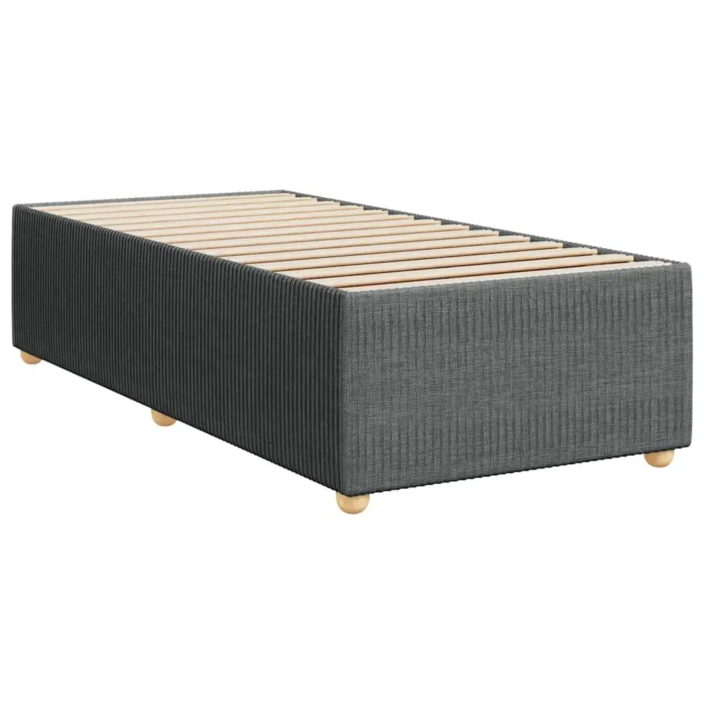 Bed Frame Slatted Base 90x190 cm Grey Velvet