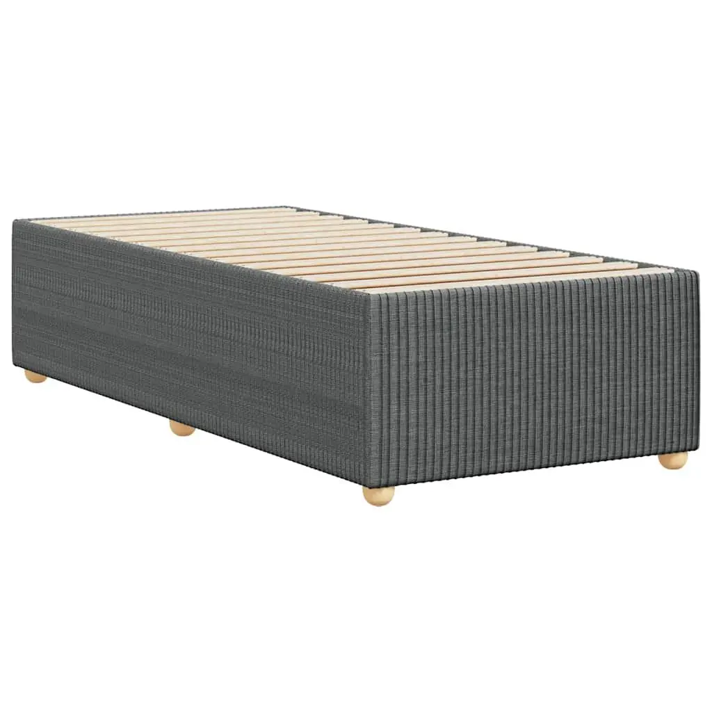 Bed Frame Slatted Base 90x190 cm Grey Velvet