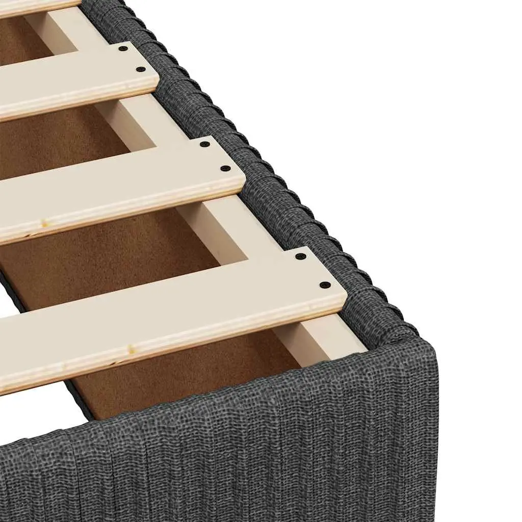 Bed Frame Slatted Base 90x190 cm Grey Velvet