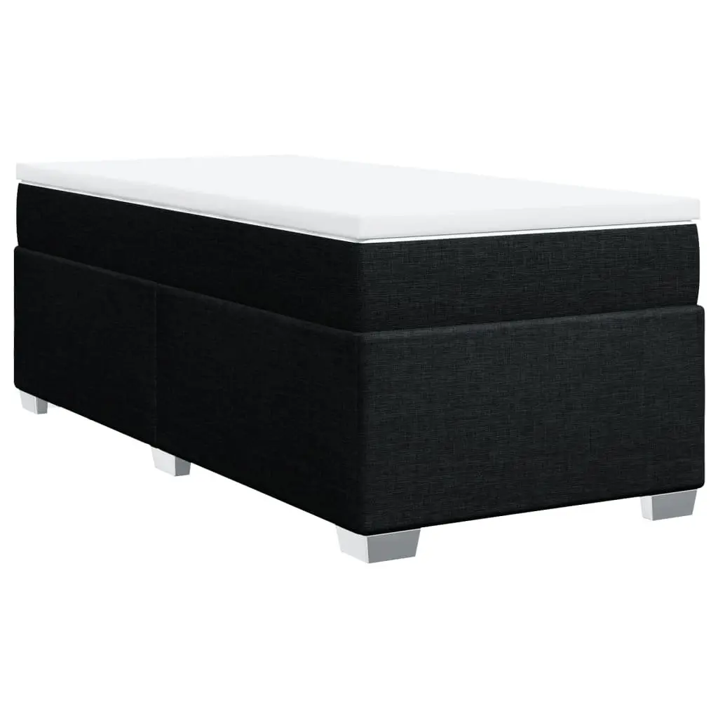 Box Spring Bed Pocket Spring Mattress King Single Fabric Upholstered Frame Grey