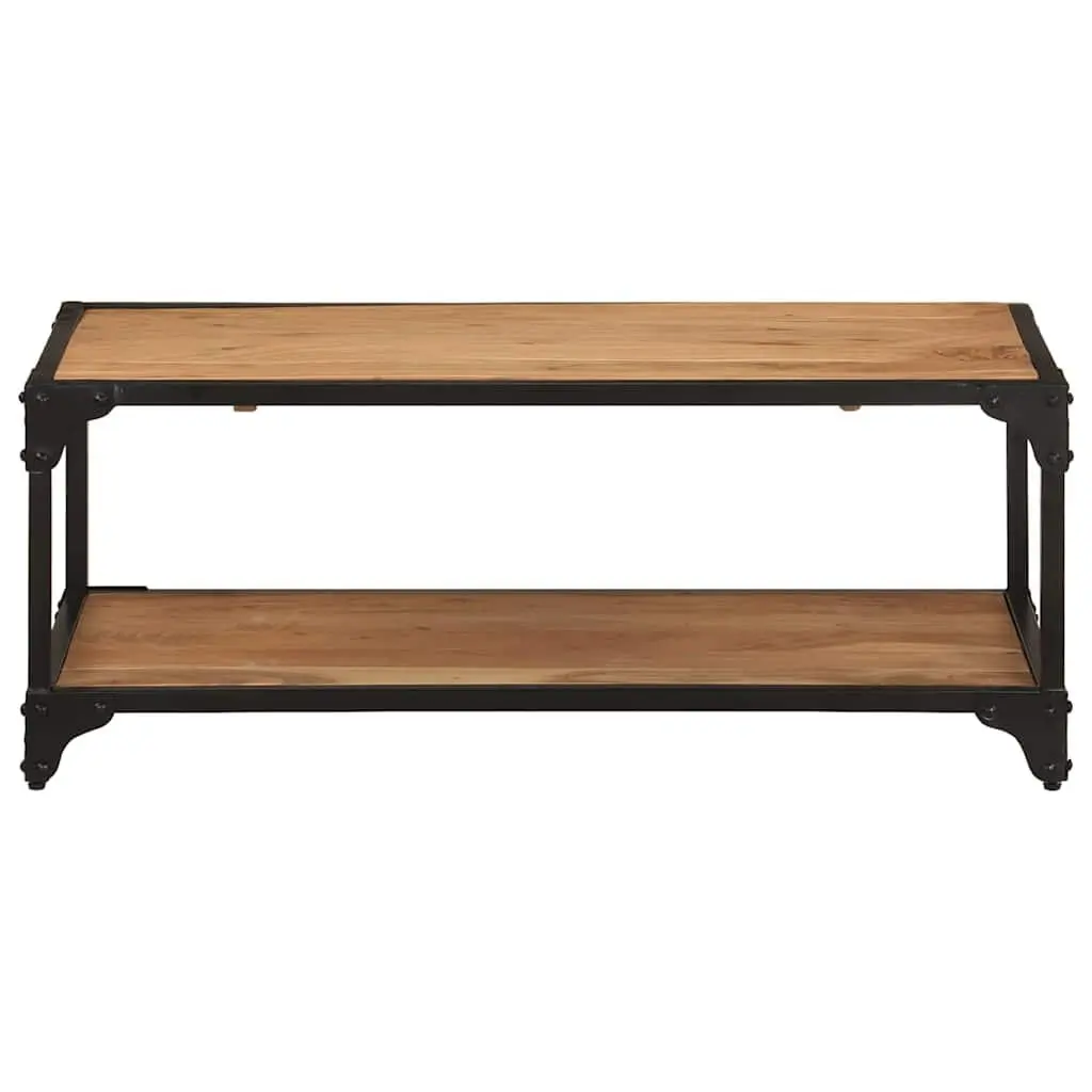 Solid Acacia Wood Coffee Table 90x45x35cm Brown Vintage Living Room Furniture