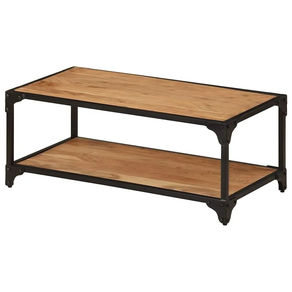 Solid Acacia Wood Coffee Table 90x45x35cm Brown Vintage Living Room Furniture