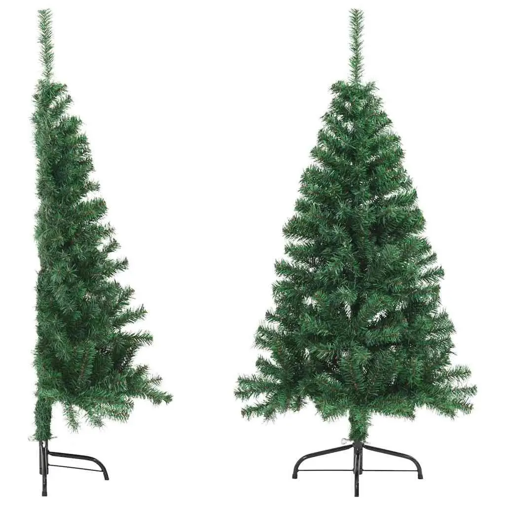 Artificial Half Christmas Tree Green 120cm Wall-Mount Seasonal Holiday