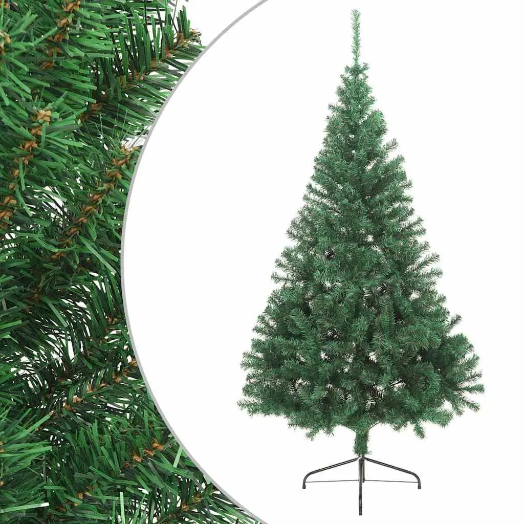 Artificial Half Christmas Tree Wall-Mount 240cm Green PVC