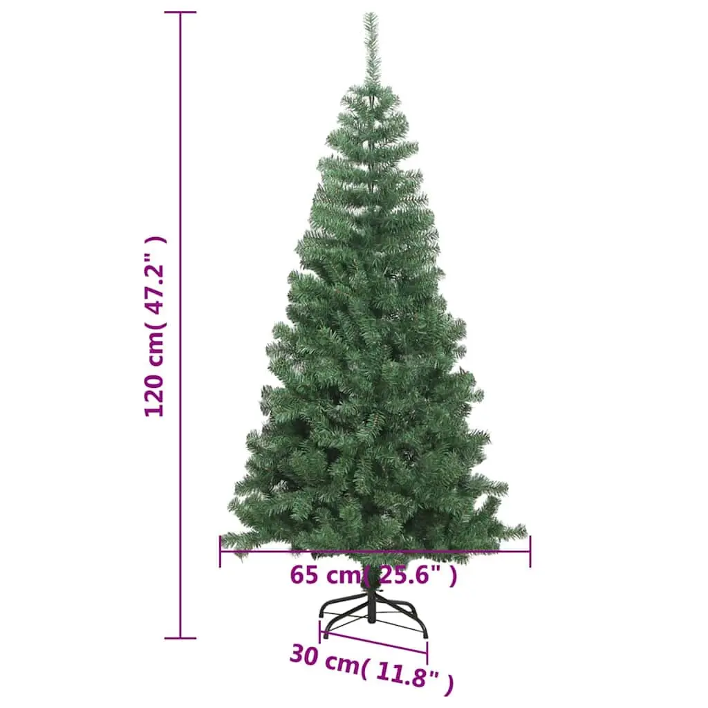 Artificial Christmas Tree 120cm Green 230 Branches with Stand Holiday Seasonal