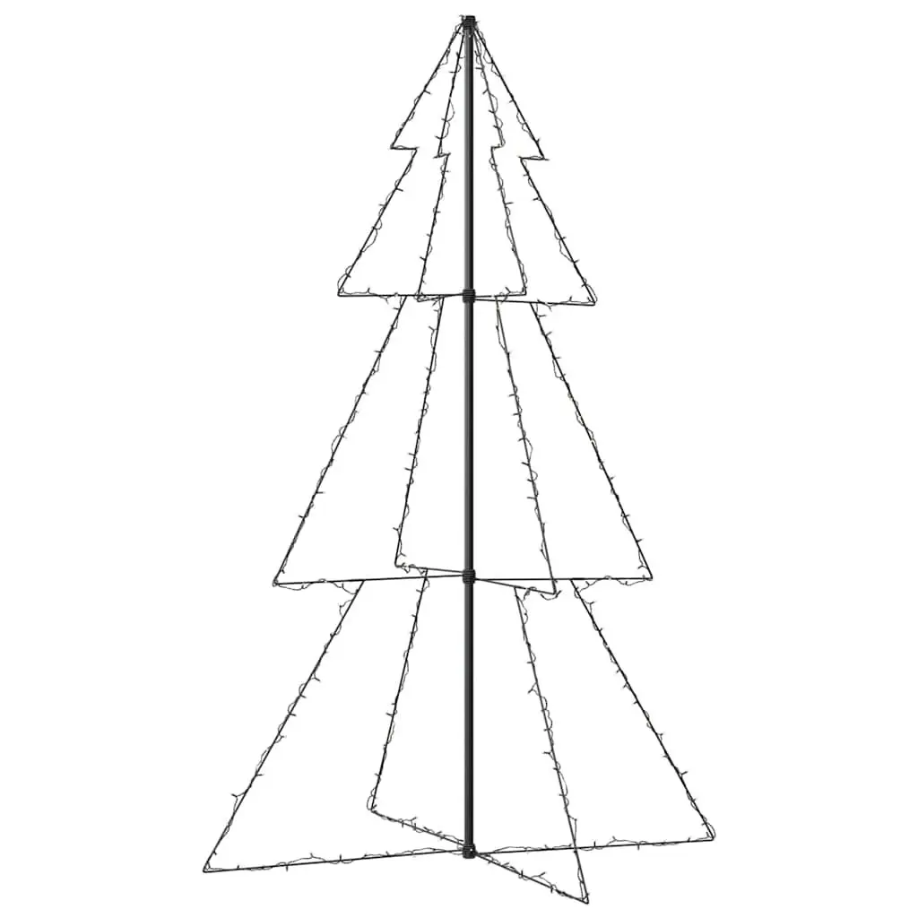 Christmas Cone Tree 240 LEDs 8 Lighting Effects 118x180cm White