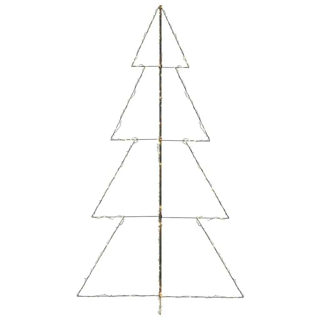 Christmas Cone Tree 360 LED Lights 250cm White Indoor Outdoor Decoration