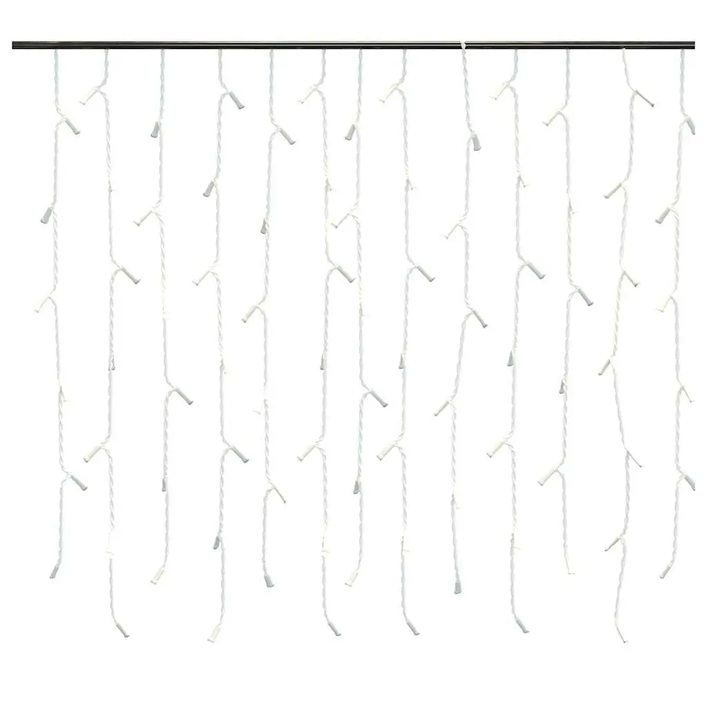 LED Curtain Icicle Lights 10m 400 LEDs Warm White 8 Function Lighting