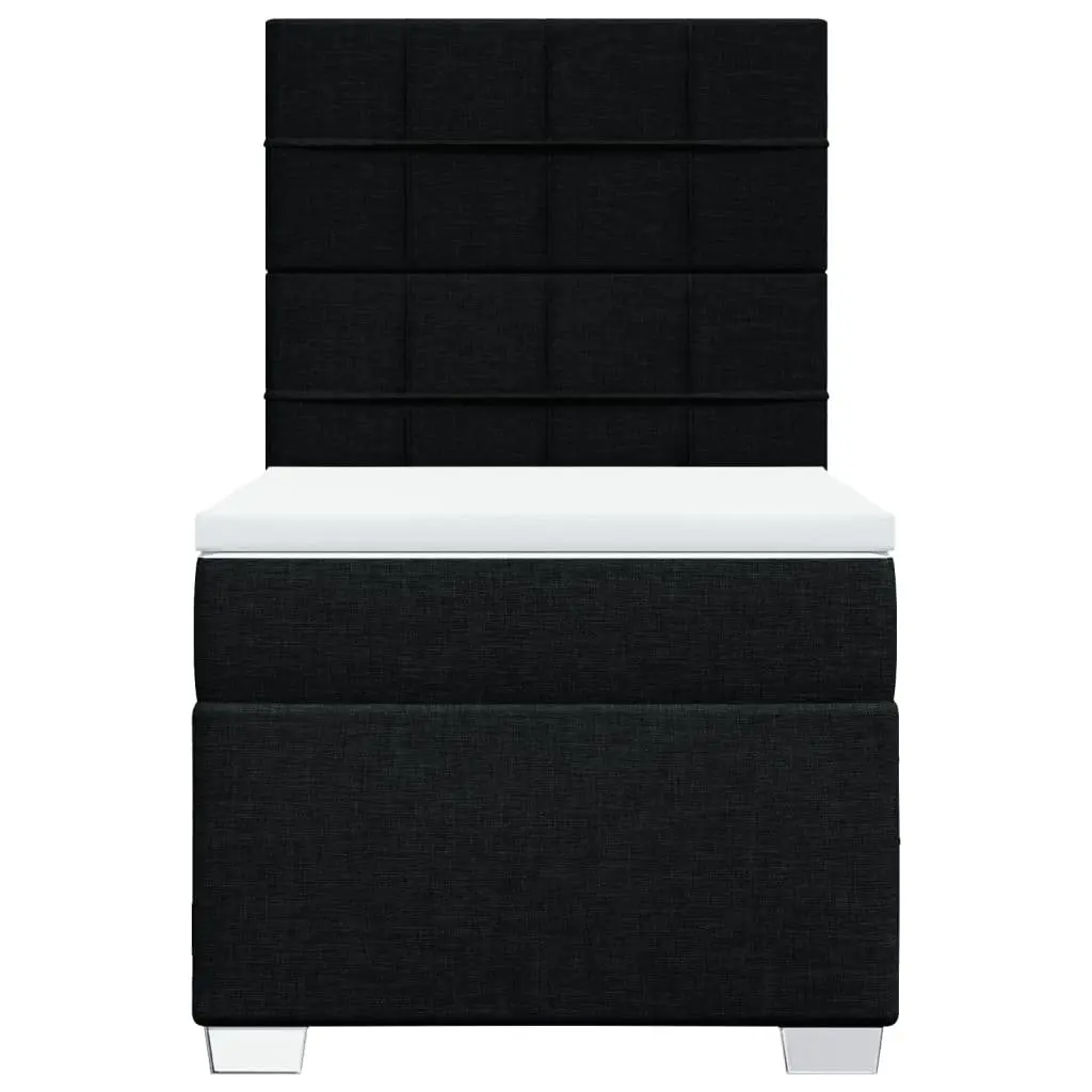 King Single Box Spring Bed with Pocket Mattress Height Adjustable Headboard