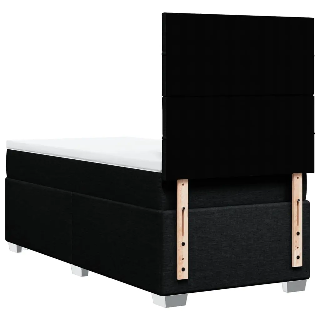 King Single Box Spring Bed with Pocket Mattress Height Adjustable Headboard