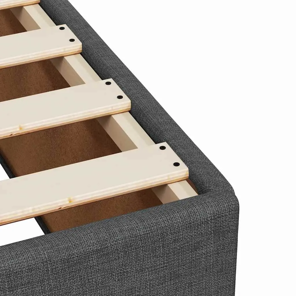 Queen Box Spring Bed Pocket Spring Mattress Height-Adjustable Headboard Grey