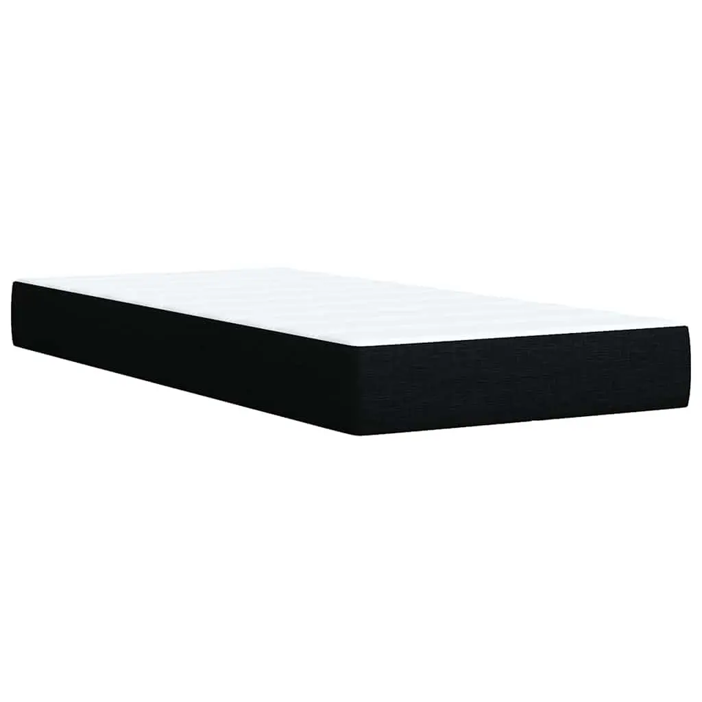King Single Box Spring Bed with Pocket Mattress Height-Adjustable Headboard