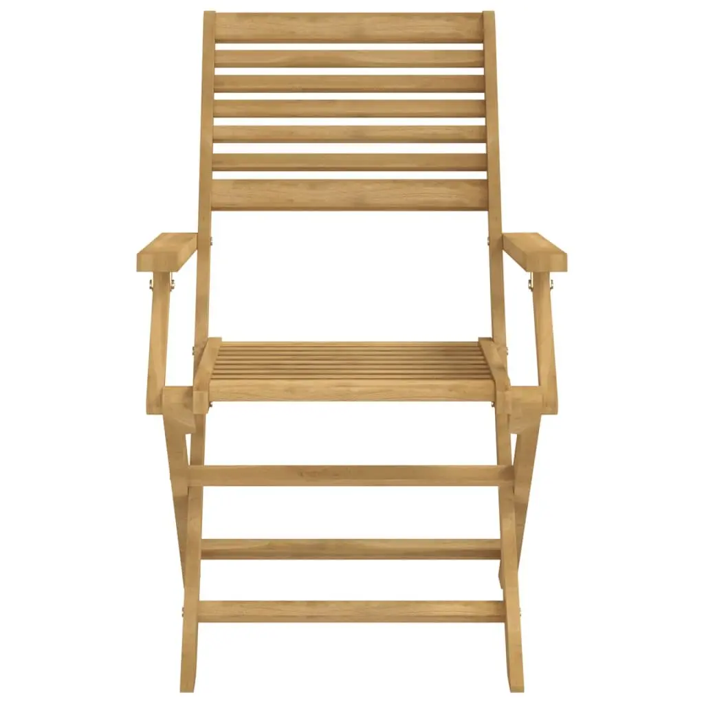 Outdoor Dining Set 5 Piece Garden Table Chair Solid Wood Acacia Backrest