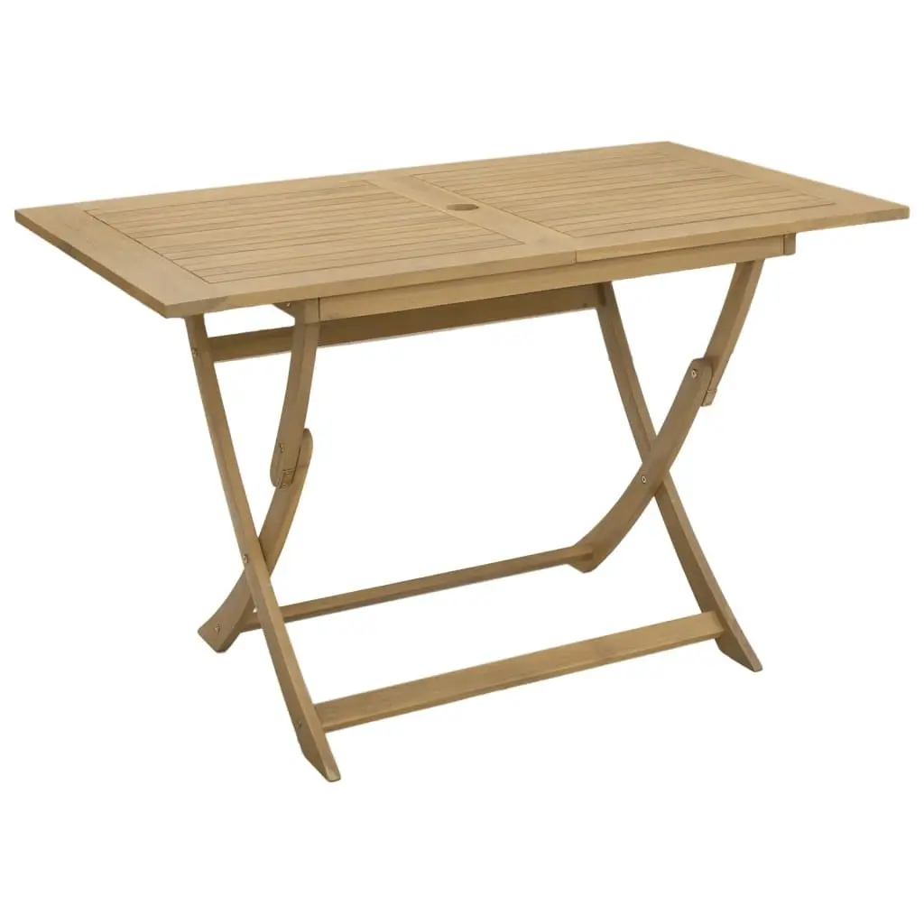 Outdoor Dining Set 5 Piece Garden Table Chair Solid Wood Acacia Backrest