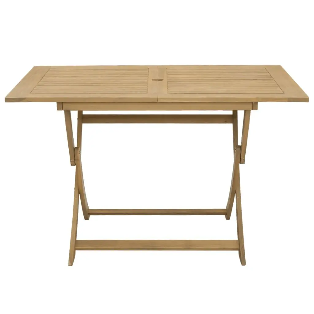 Outdoor Dining Set 5 Piece Garden Table Chair Solid Wood Acacia Backrest